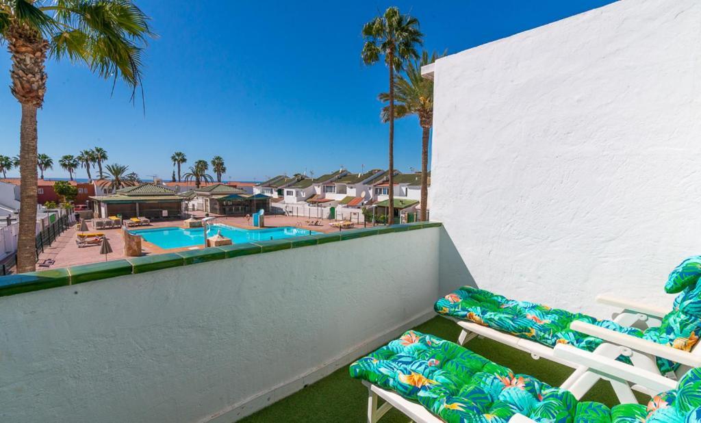 Deluxe Duplex Bungalow Private Parking Maspalomas  Buitenkant foto